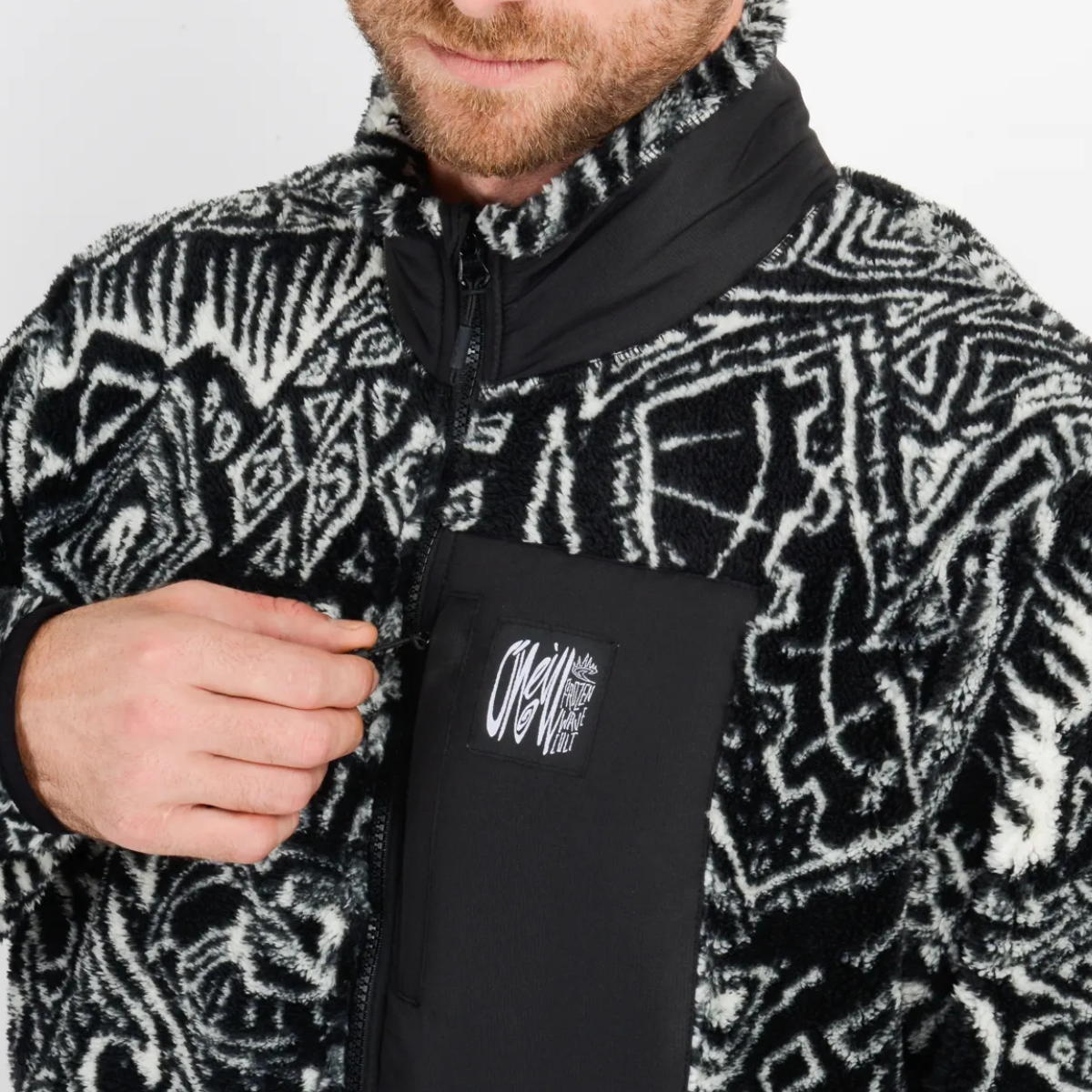 POLERON HOMBRE - MICROPOLARFLEECE - ALAMARE BLACK