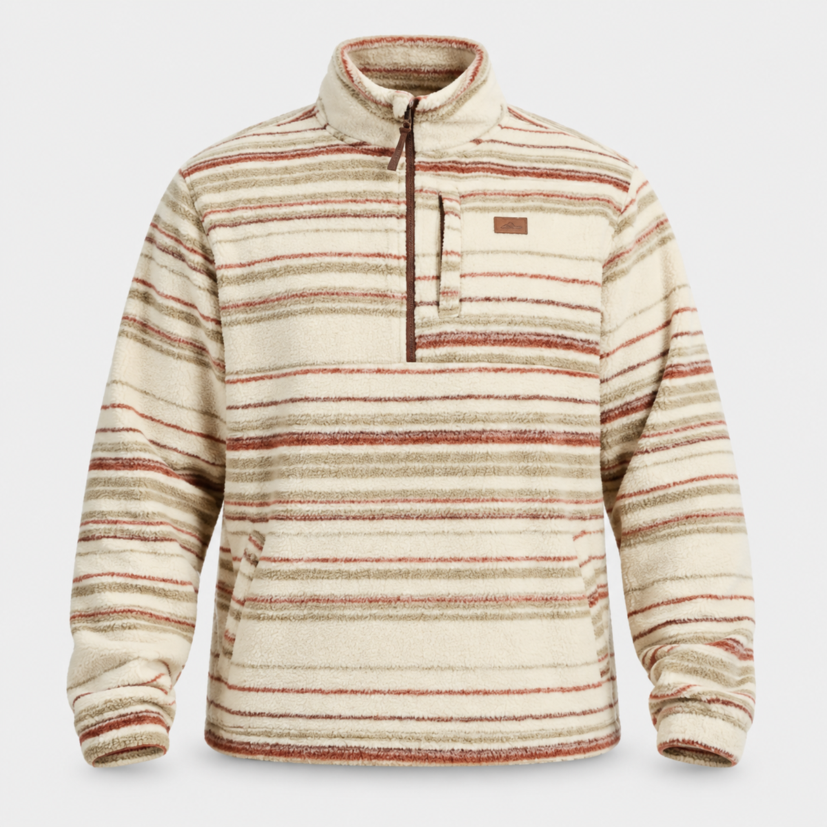 POLERON HOMBRE - STRIPE BROWN - IN26 - SALE - vista 3D