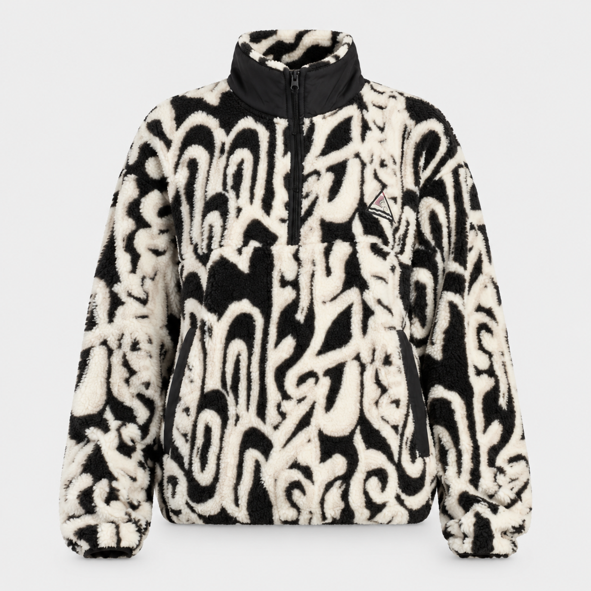 POLERON MUJER - PILE BLACK - IN26 - SALE - vista 3D