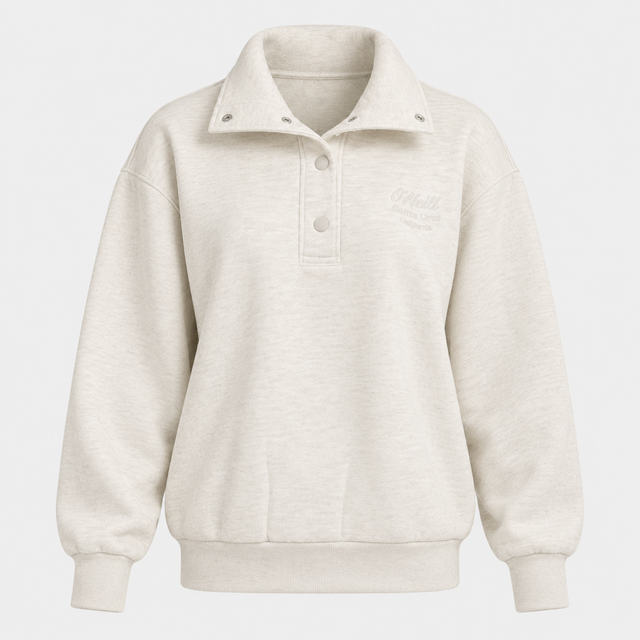 POLERON MUJER - MELANGE CREAM - IN26 - SALE - vista 3D