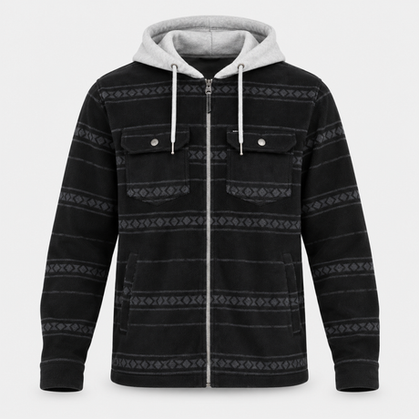 POLERON HOMBRE - STRIPE BLACK - IN26 - SALE - vista 3D
