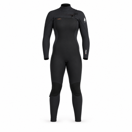 WETSUIT MUJER - LARGO - WMNS HYPER FIRE CZ FULL 4/3MM - BLACK - vista 3D