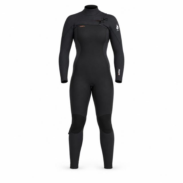 WETSUIT MUJER - LARGO - WMNS HYPER FIRE CZ FULL 4/3MM - BLACK - vista 3D