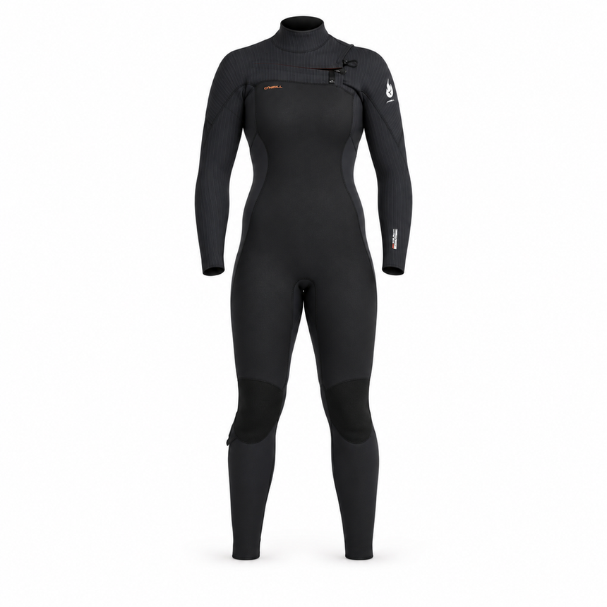 WETSUIT MUJER - LARGO - WMNS HYPER FIRE CZ FULL 4/3MM - BLACK - vista 3D