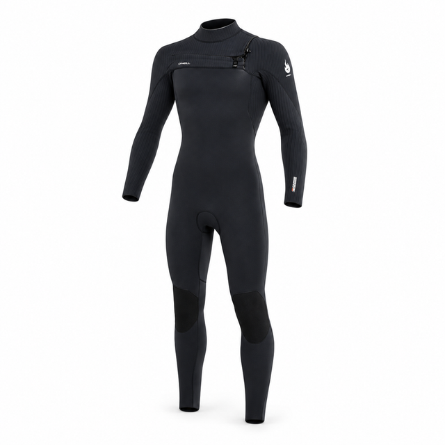 WETSUIT HOMBRE - LARGO - HYPER FIRE CZ FULL 4/3 MM - BLACK - vista 3D
