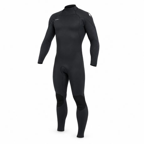WETSUIT HOMBRE - LARGO - HYPER FIRE BZ FULL 4/3MM - BLACK - vista 3D
