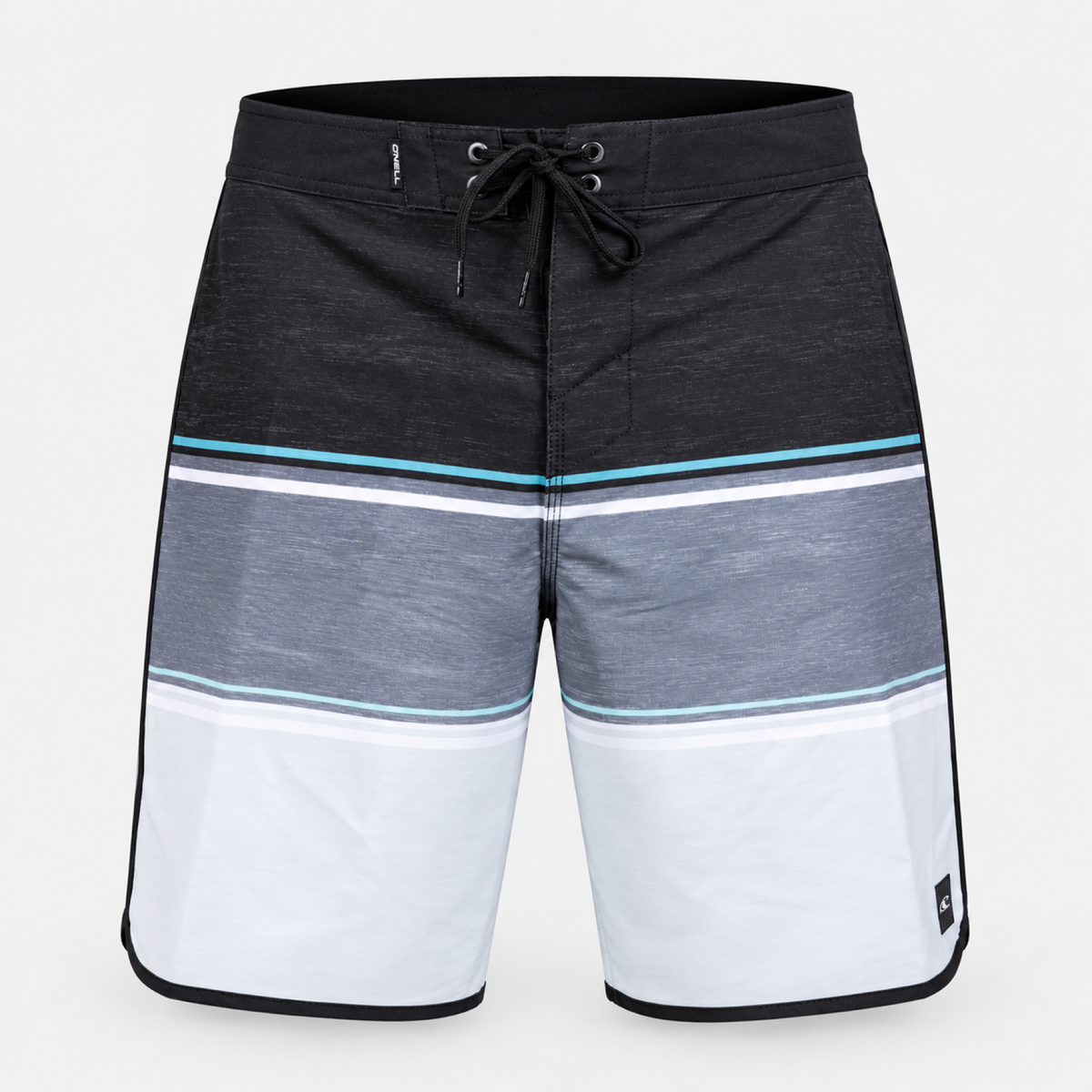 ROPA DE BAÑO HOMBRE - LENNOX SCALLOP 19" - BLACK - VE26 - vista 3D