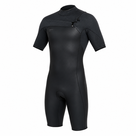WETSUIT HOMBRE - CORTO - HYPERFREAK CZ SS SPRING 2MM - BLK - VE26 - vista 3D