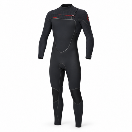 WETSUIT HOMBRE - LARGO - HYPER FIRE X CZ FULL 4/3MM - BLACK - vista 3D