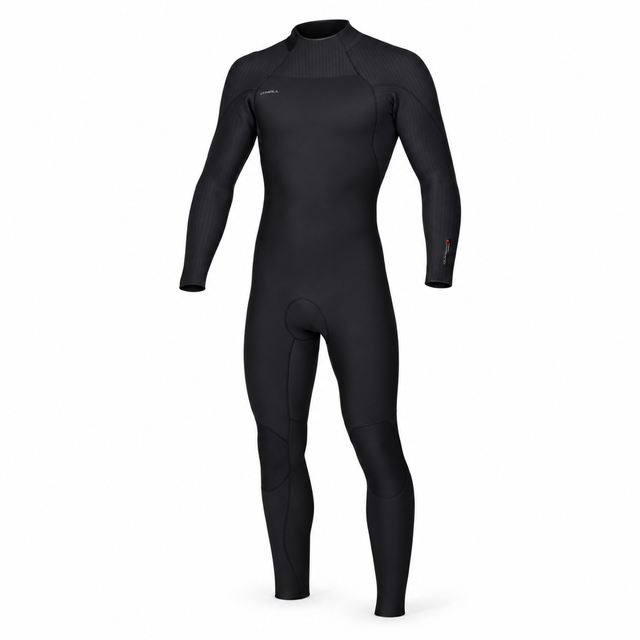 WETSUIT HOMBRE - LARGO - HYPERFREAK BZ FULL 3/2MM - BLACK - vista 3D