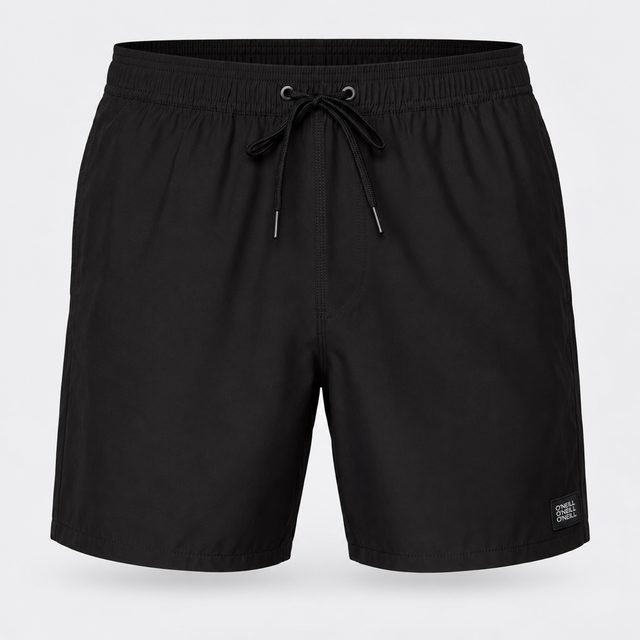 ROPA DE BAÑO HOMBRE - LENNOX HERMOSA SOLID VOLLEY 17 - BLACK - VE26 - vista 3D