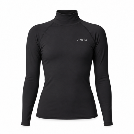 LYCRA MUJER - SALINA PREMIUN HIGH NECK UV RASH VEST - BLK - VE25 - SALE - vista 3D