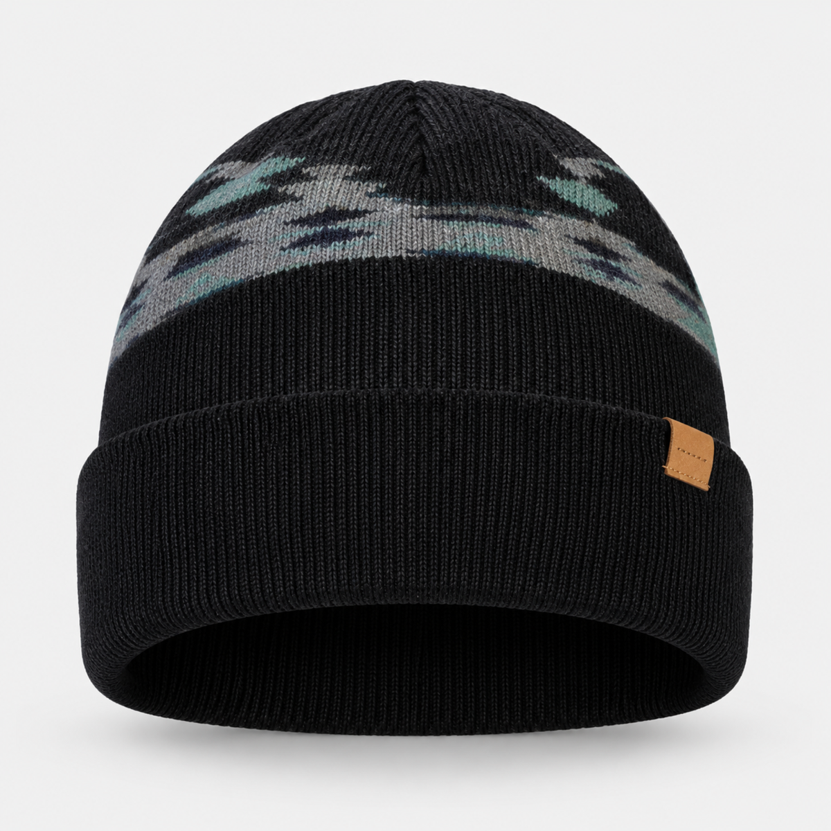 BEANIE HOMBRE - AZTEKA GRAY/BLACK - IN26 - SALE - vista 3D