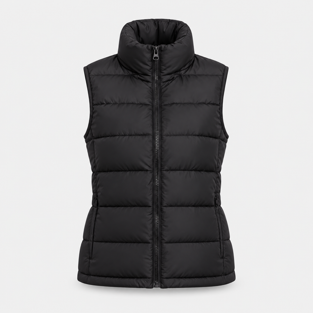 CHALECO MUJER - BLACK - IN26 - SALE - vista 3D