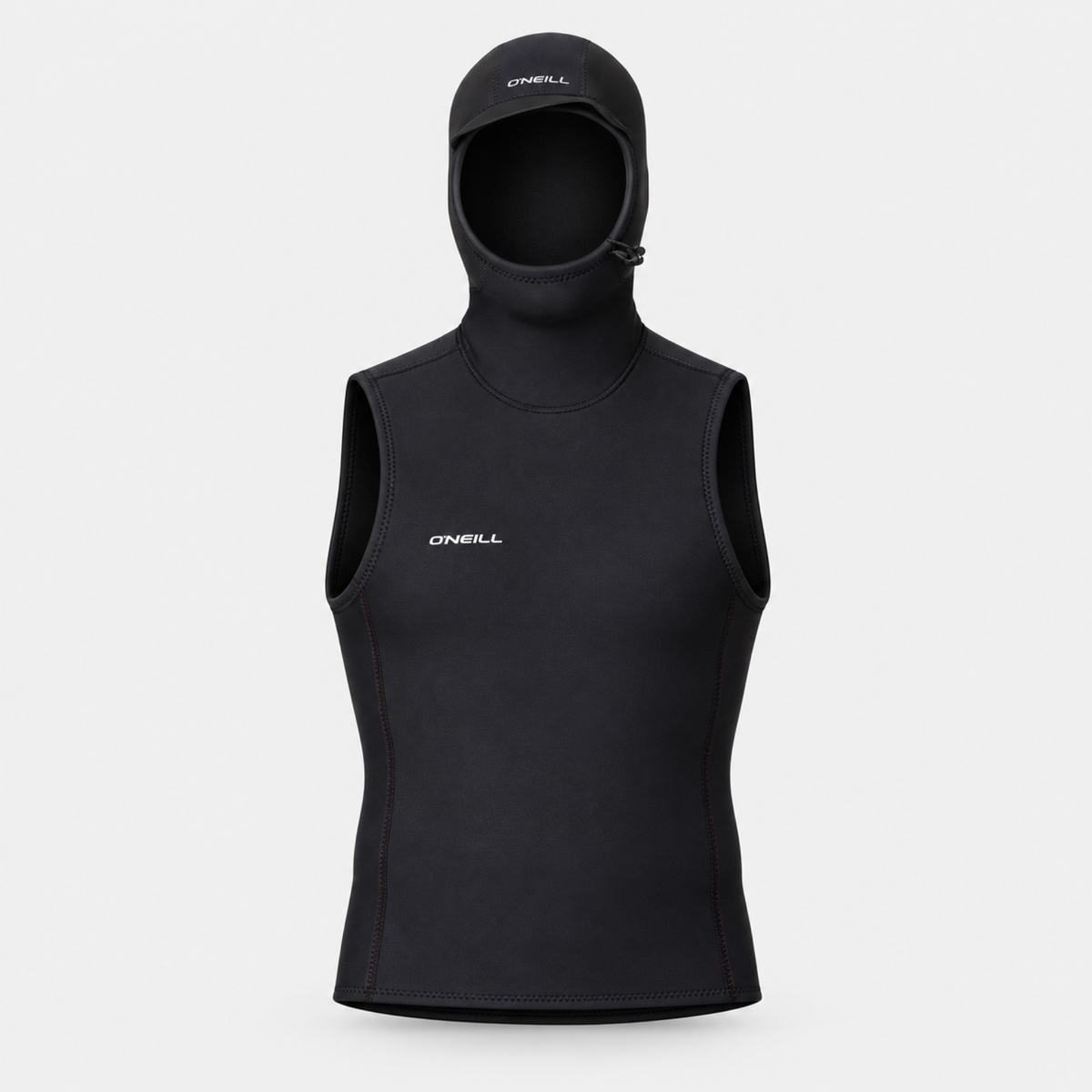 WETSUIT HOMBRE - LARGO - HYPER FIRE NO SLEEVE GBS HOODED VEST - BLACK IN26 - vista 3D