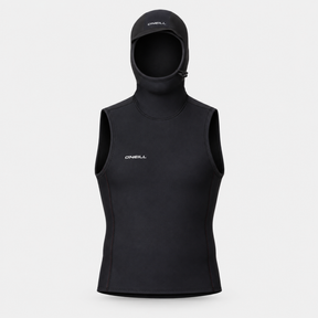 WETSUIT HOMBRE - LARGO - HYPER FIRE NO SLEEVE GBS HOODED VEST - BLACK IN26 - vista 3D