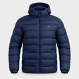CASACA HOMBRE - CASACA CON CAPUCHA - DRESS BLUE - IN26 - SALE - vista 3D