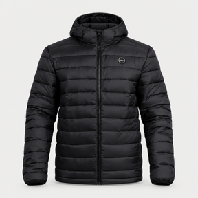 CASACA HOMBRE - CASACA CON CAPUCHA - BLACK - IN26 - SALE - vista 3D