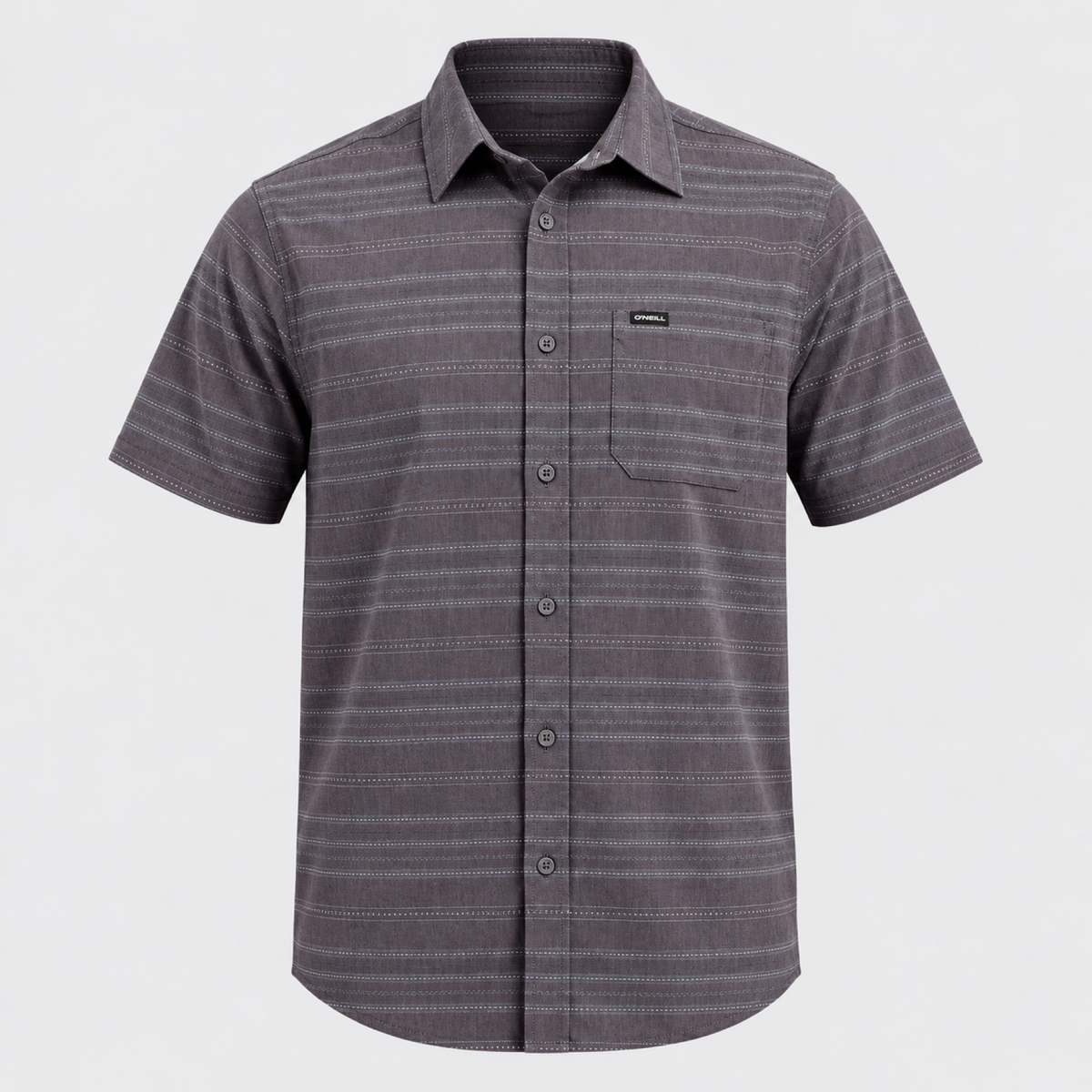 Camisa O’Neill STRIPE GRAPHITE VE26, vista frontal 3D