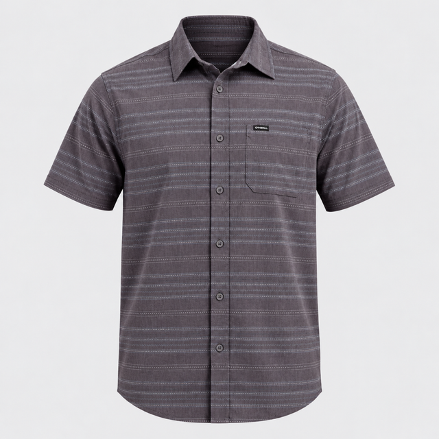 Camisa O’Neill STRIPE GRAPHITE VE26, vista frontal 3D