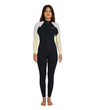 WETSUIT MUJER - WMNS REACTOR 2 BZ FULL 3/2MM - 3S10 BLK/LPRP/BNA