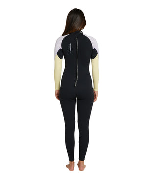 WETSUIT MUJER - WMNS REACTOR 2 BZ FULL 3/2MM - 3S10 BLK/LPRP/BNA