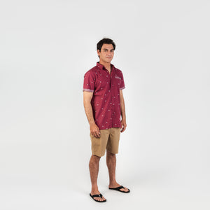 CAMISA M/C - O'NEILL SHIRT - BURGUNDY - VERANO 2021