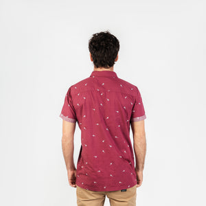 CAMISA M/C - O'NEILL SHIRT - BURGUNDY - VERANO 2021