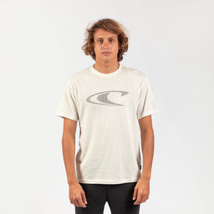 POLO M/C - LM WAVE T-SHIRT - POWDER WHITE - 3X119