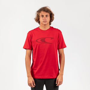 POLO M/C - LM WAVE T-SHIRT - HAUTE RED - 3X119