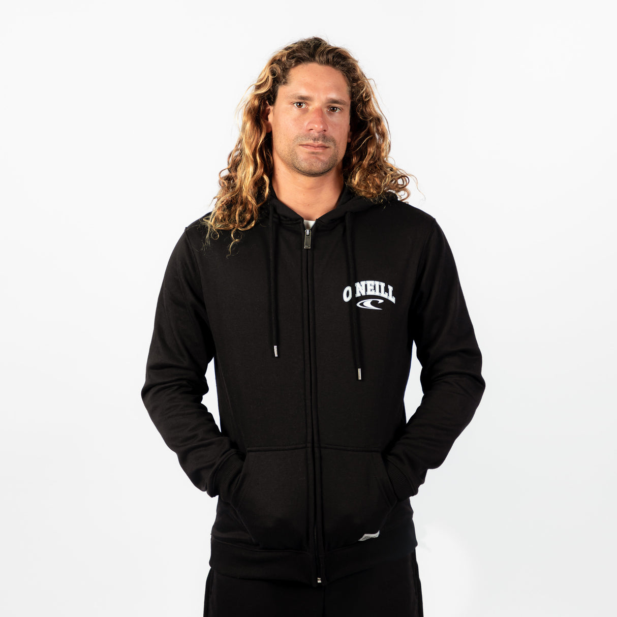 POLERON HOMBRE - LM STATE FULL ZIP HOODIE - BLACK OUT - VERANO 2022