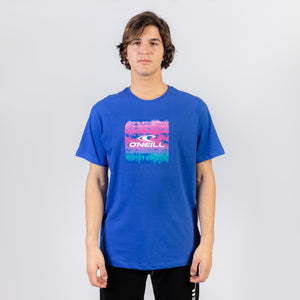 POLO M/C - CUBE FILL T-SHIRT - SURF THE WEB BLUE - 3X119