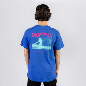 POLO M/C - CALIFORNIA T-SHIRT- SURF THE WEB BLUE - 3X119