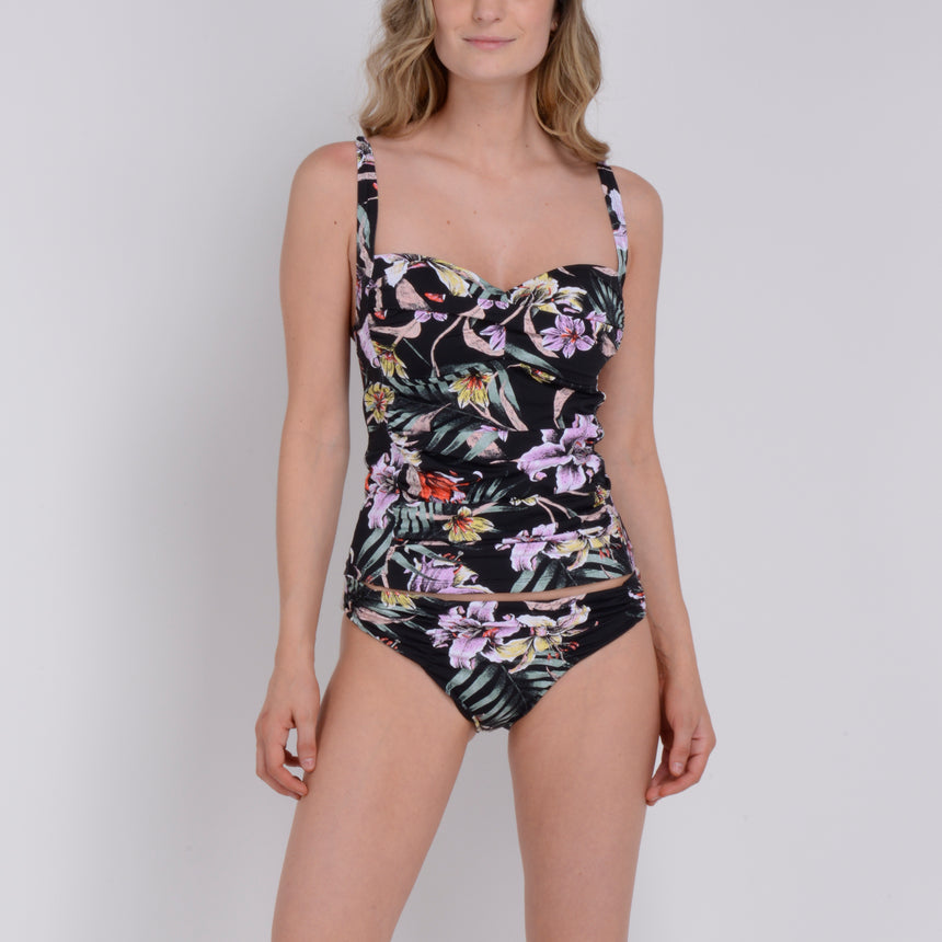 O'NEILL BIKINI - TANKINI TROPICAL BLACK FLOWER