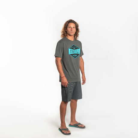 POLO M/C -PM SURF COMPANY HYBRID T-SHIRT - ASPHALT - 3X119