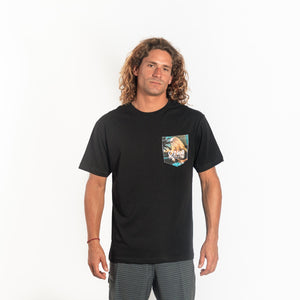 POLO M/C - LM PRINT T-SHIRT - BLACK OUT - 3X119