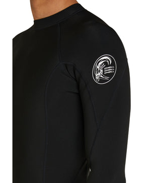 WETSUIT HOMBRE - JACKET -DEFENDER LS CREW  2/1MM - A00 BLK/BLK/BLK - VERANO 2023