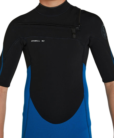 WETSUIT NIÑO - CORTO - BOYS DEFENDER CZ SS SPRING 2MM - HF3 ULTRABLU/BLK/BLK - VERANO 2022