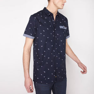 CAMISA M/C - AZUL