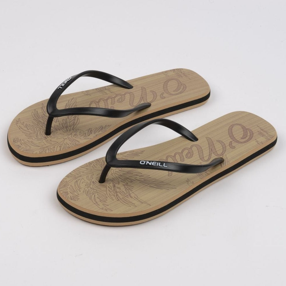 WOMAN´S SANDAL - OFF BLACK FLAT - VE22