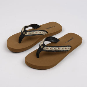 WOMAN´S SANDAL - BEIGE/BLACK - VERANO 2022