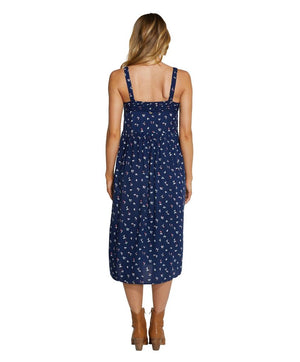 ROPA MUJER - NORTHLAND MIDI DRESS	NVD NAVY DITSY