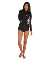 WETSUIT MUJER -  BAHIA BZ LS MID SPRING 2MM - NT2 BLK/NVT/EUC