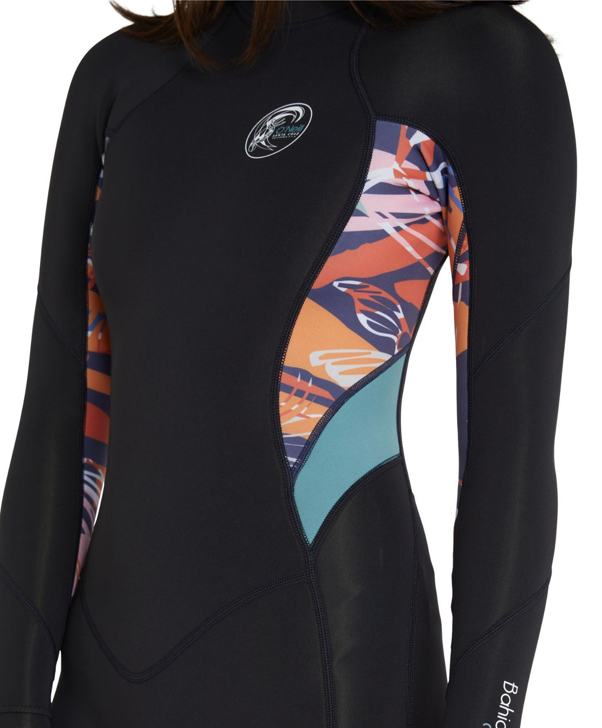 WETSUIT MUJER -  BAHIA BZ LS MID SPRING 2MM - NT2 BLK/NVT/EUC
