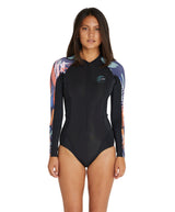 WETSUIT MUJER -  BAHIA NEO SKINS FZ LS SPRING 1MM - NT3 BLK/NVT