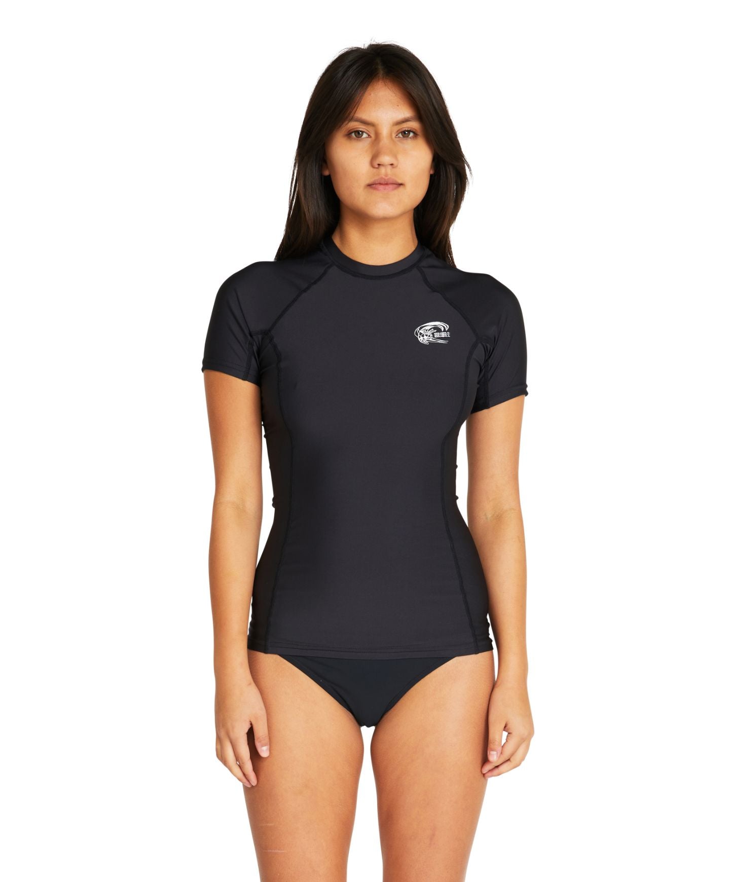 LYCRA MUJER WMNS BASIC UV SS RASH VEST 002 BLACK VERANO 2022