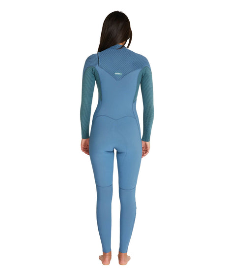 WETSUIT MUJER - LARGO -WMNS HYPERFREAK CZ FULL 3/2+MM - DBE DUSTYBLUE/EUCALYPTUS - INVIERNO 2023